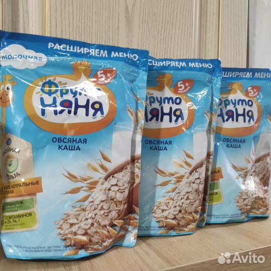 Фруто Няня Овсяная каша 3 пачки
