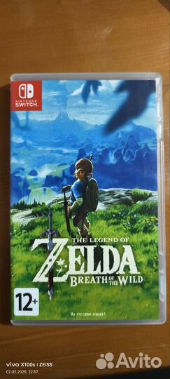 Продаю картридж Zelda breath of the wild