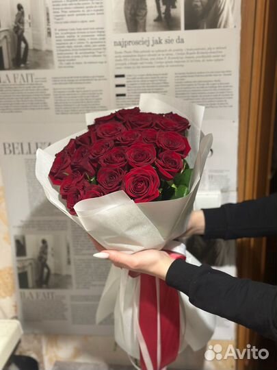 Букеты из живых роз в наличии