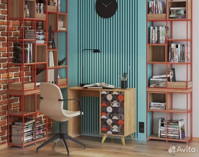 Стол письменный Фьюжн в стиле ретро