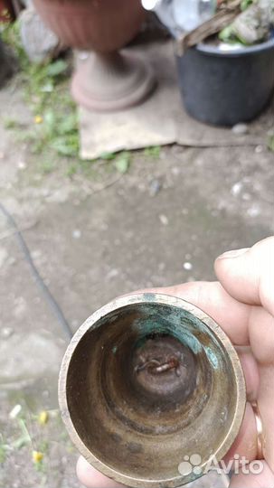 Колокольчик старинный бронза царский