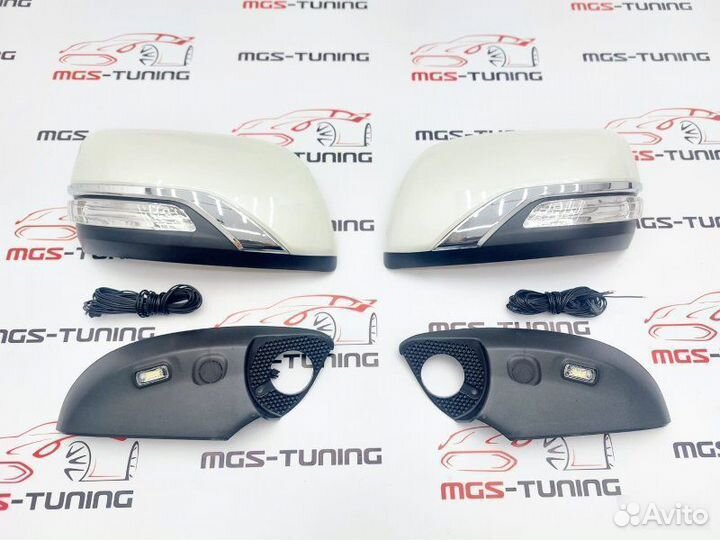 Крышки зеркал Land Cruiser 200 Executive White