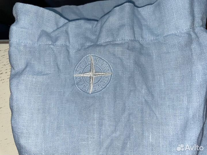 Рубашка с коротким рукавом из льна Stone Island