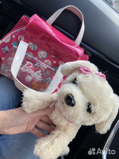 Собака барби с сумкой и аксессуарами