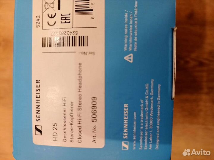 Наушники Sennheiser HD 25 hd25 в наличии