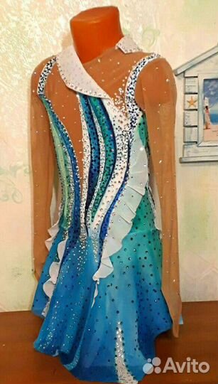 Платье для фигурного катания рост 140 см