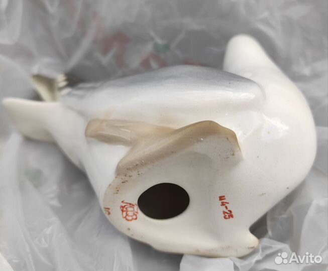 Чайка фарфоровая статуэтка лфз
