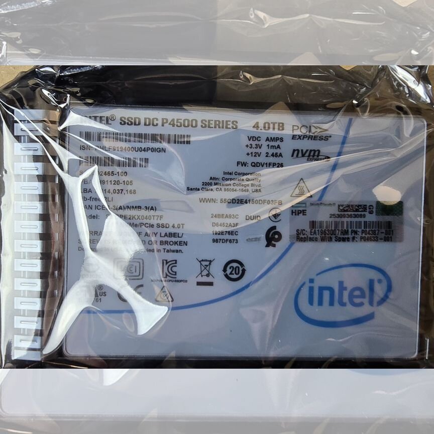 [P04633-001] Жесткий Диск Hpe 4tb Nvme Ssd ( ) P04633-001