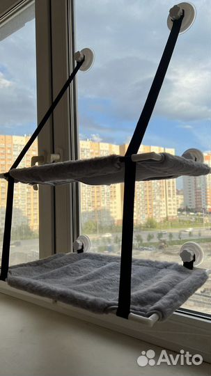 Гамак для кошек на окно