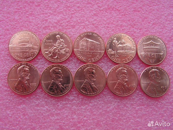 Наборы монет США Линкольн, Запад, Парки и т.д