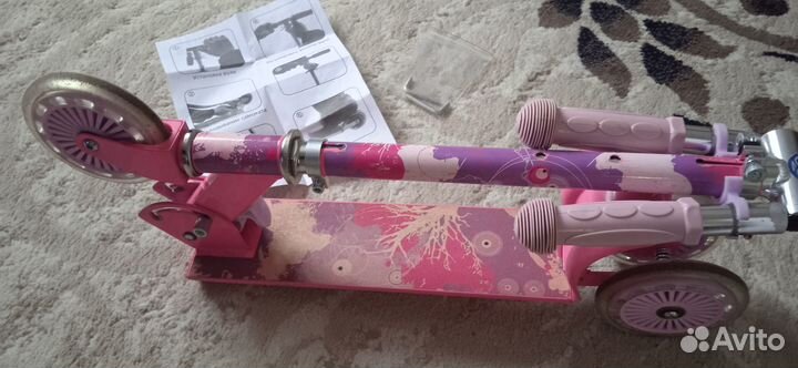 Самокат детский 3-х колесный rush action