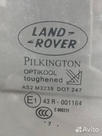 Стекло двери задней правой форточка Land Rover Dis
