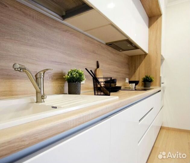 Прямой кухонный гарнитур AGT фасады