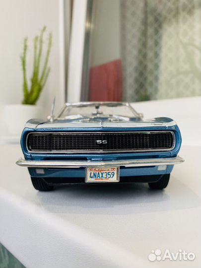 Chevrolet camaro RS/SS 396, 1968 г.в, масштаб 1/18