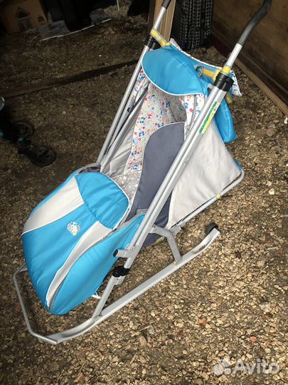 Детские санки коляска