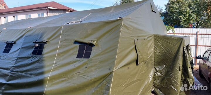 Палатка каркасная М-30 пвх защитного цвета