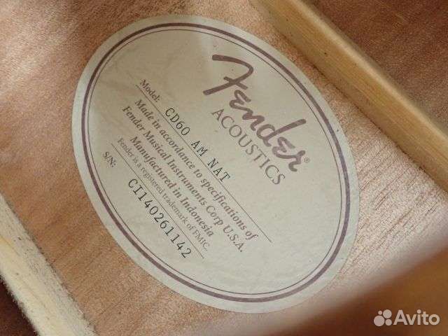 Fender CD 60 AM NAT с футляром fender, Укулеле
