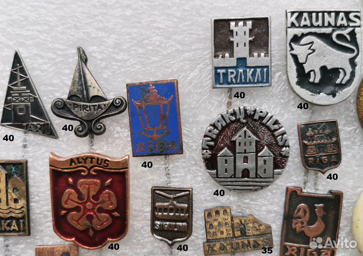 Значки Прибалтика и др