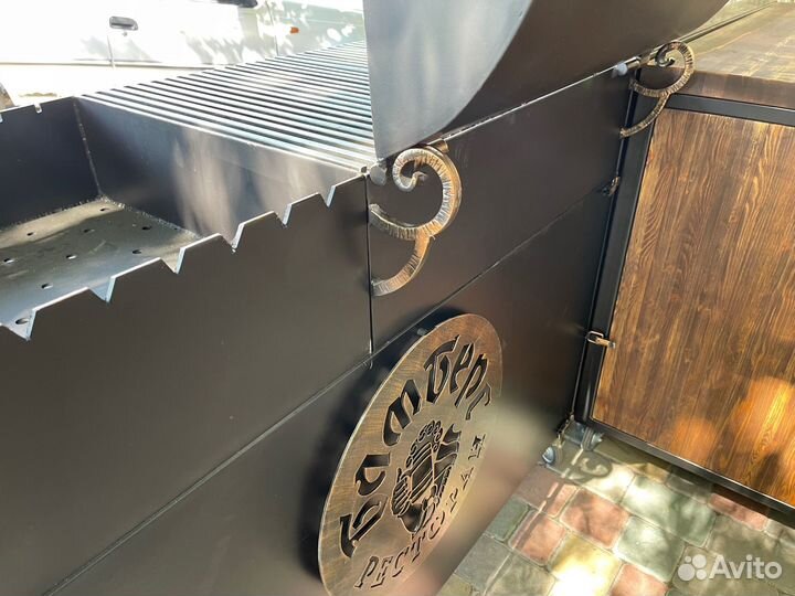 Мангал № 0300/44 с гриль-барбекю 4 мм (Два модуля)