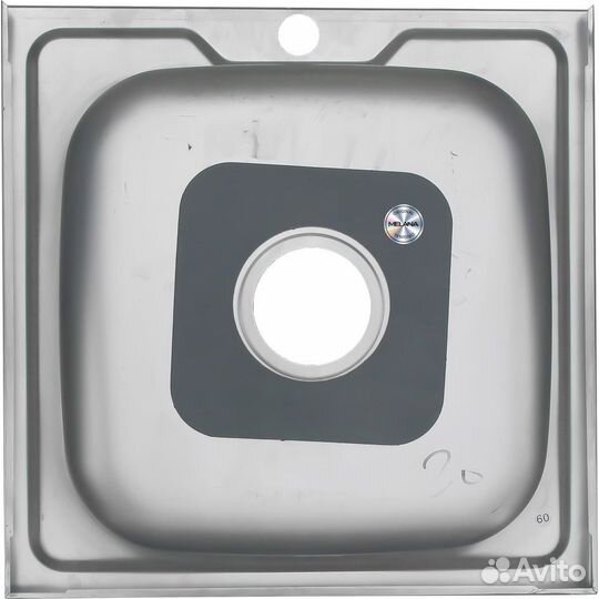Мойка 5050 melana 0,8/180 накладная квадратная с