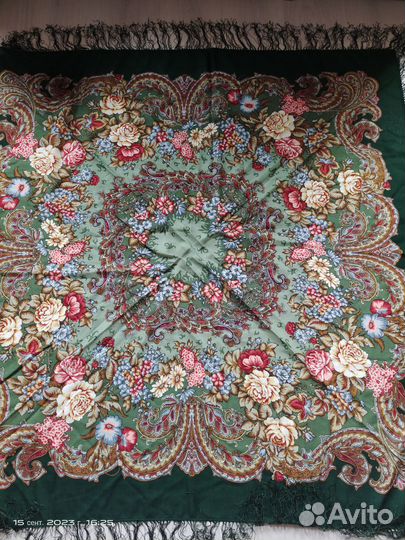 Павловопосадский платок шерсть