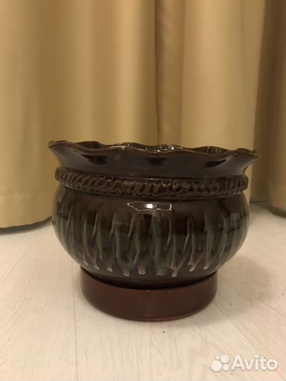 Кашпо керамическое