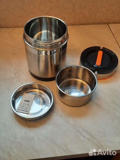 Термос ланчбокс с лоточками