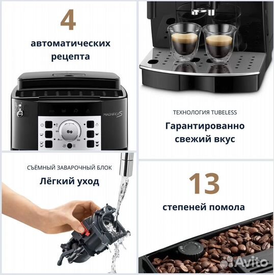 Кофемашина DeLonghi ecam 22.110.B