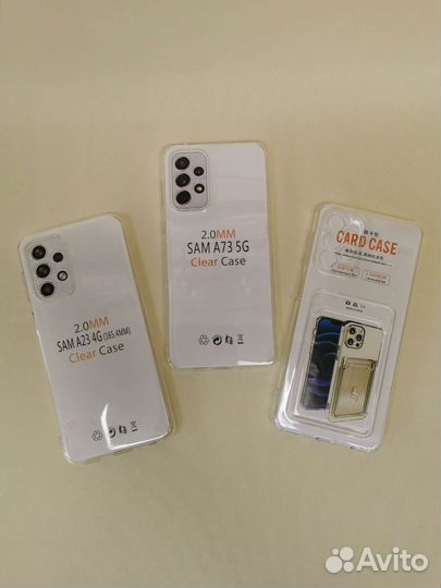 Силиконовые прозрачные чехлы для Samsung