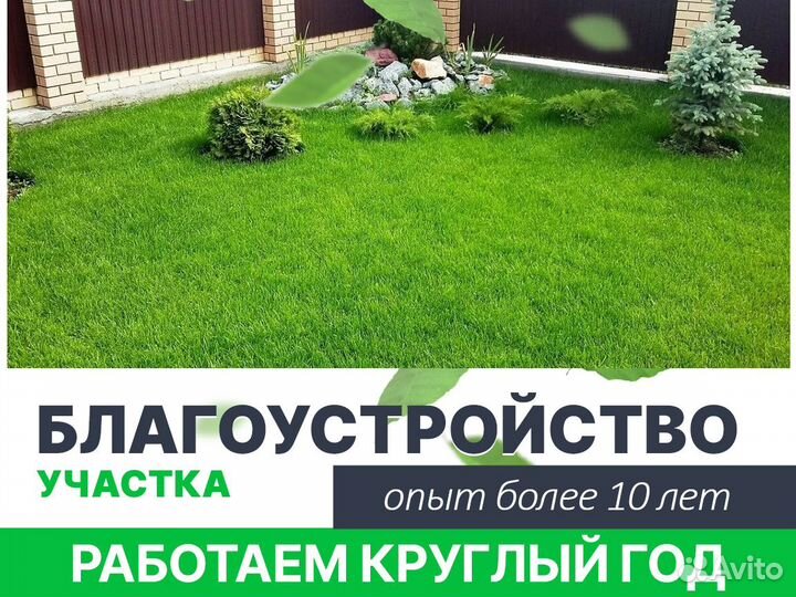 Газон под ключ Покос травы