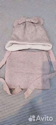 Шапочка для новорожденной девочки