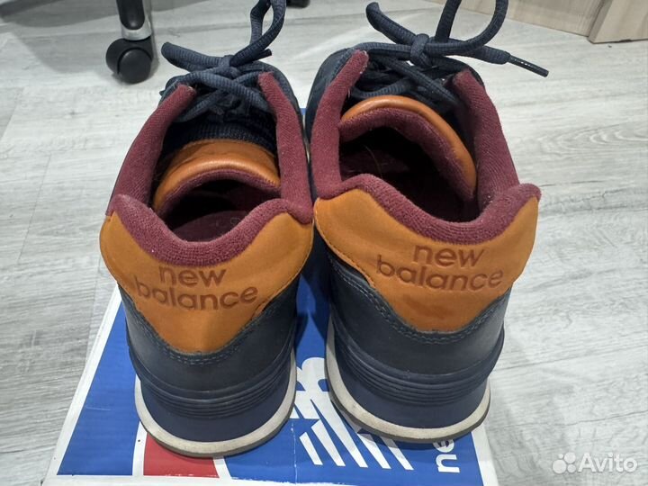 Кроссовки new balance 574 кожаные оригинал