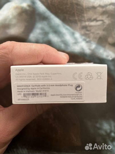 Оригинальные наушники Apple earpods 3.5