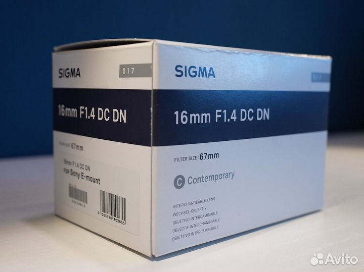 Объектив Sigma 16mm f 1.4 Sony