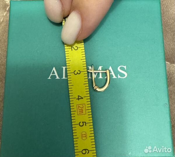 Золотые серьги детские 585