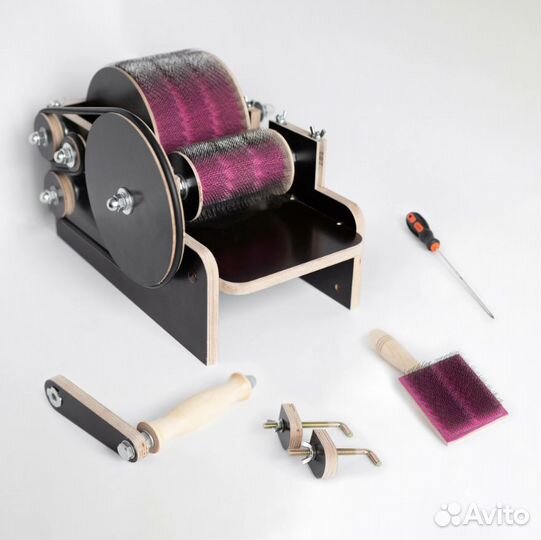 Кардер ручной барабанный 12 см