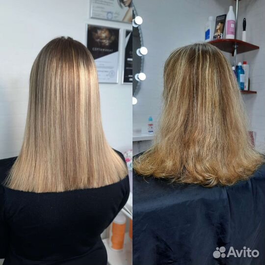 Кератиновое выпрямление Ботокс волос в Омске