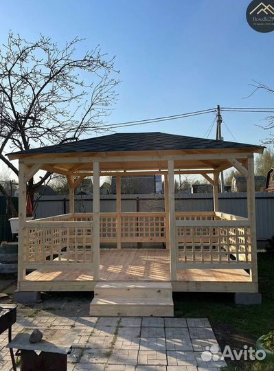Беседка. Монтаж за 1 день