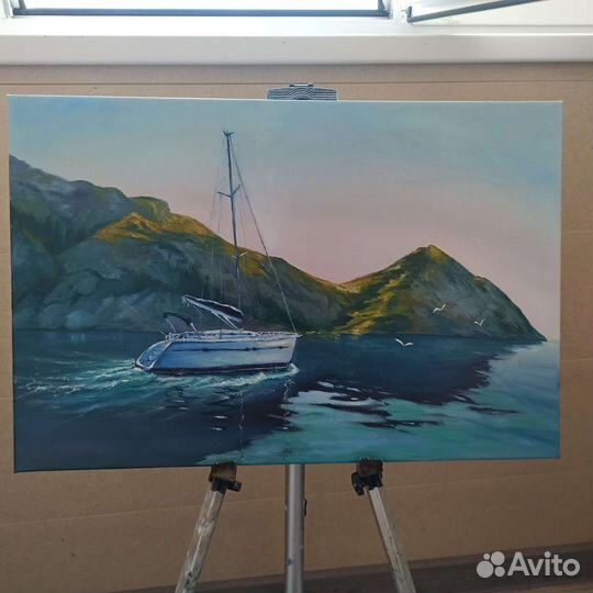 Картина маслом на холсте пейзаж