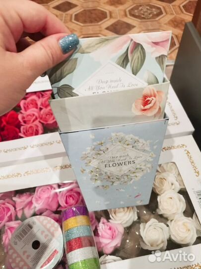 Всё для работы с букетами из мыльных роз