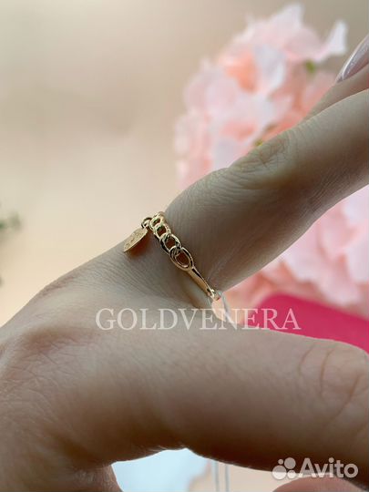 Tiffany кольцо золотое без вставок 585 18