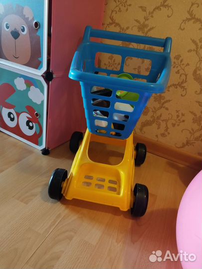 Детские игрушки тележка