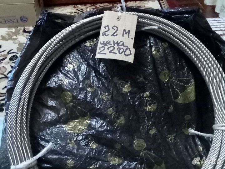 Трос нержавейка. Диаметр 5 ммавиационный