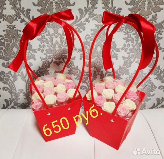 Шоколадные букеты на 8 марта