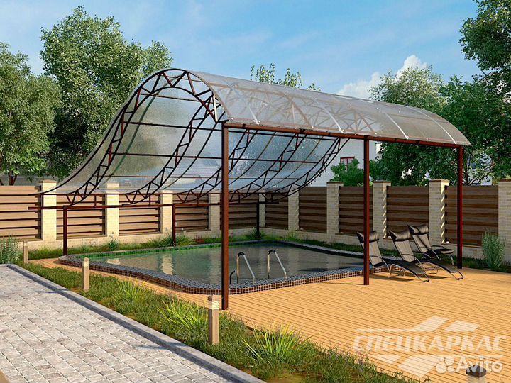 Поликарбонат для навесов и теплиц сотовый