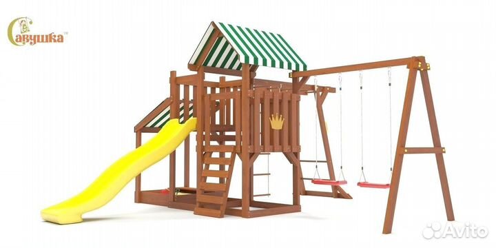 Игровая площадка Савушка TooSun 4 Plus с песочнице