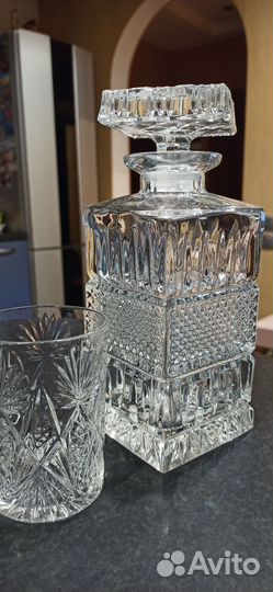 Штоф для виски 700 мл. Bohemia cristall