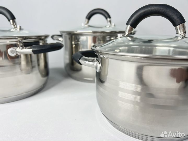 Набор кастрюль из нержавеющей стали