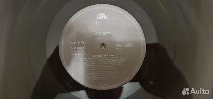 Accept lp Restless and Wild 1982 Germany