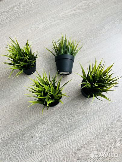 Искусственное растение в горшке икеа фейка